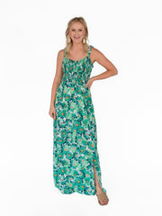 Aster Tall Maxi Dress - Green Floral - FINAL SALE
