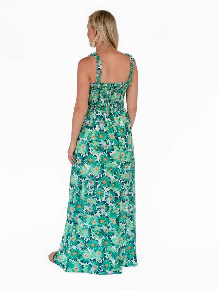 Aster Tall Maxi Dress - Green Floral - FINAL SALE
