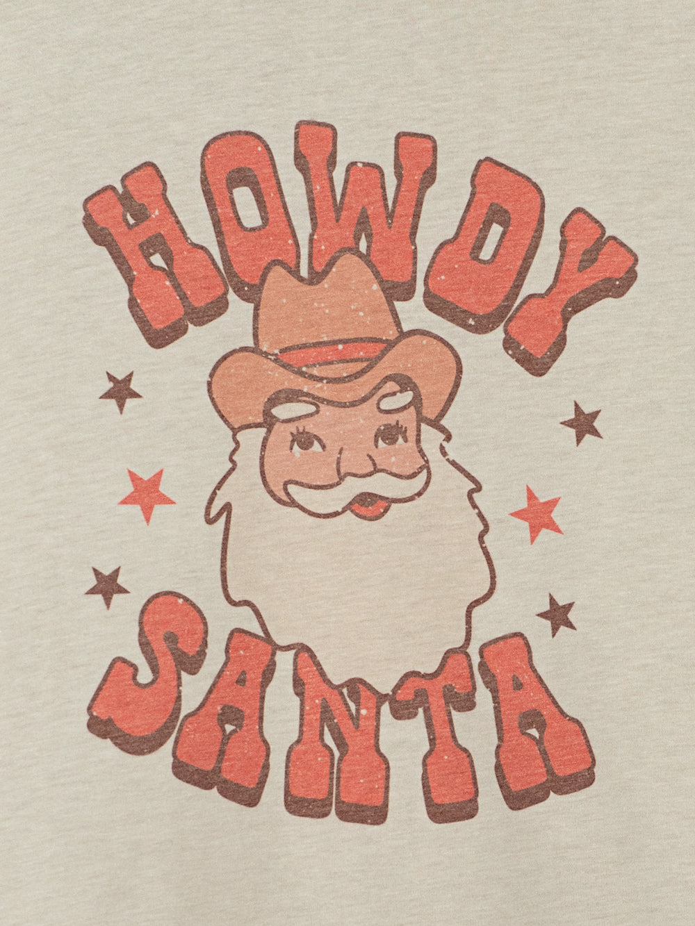 Howdy Santa Christmas Graphic Tall Tee
