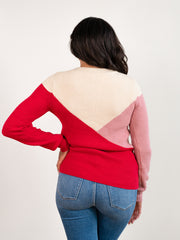 Colorblock Pattern Tall Sweater
