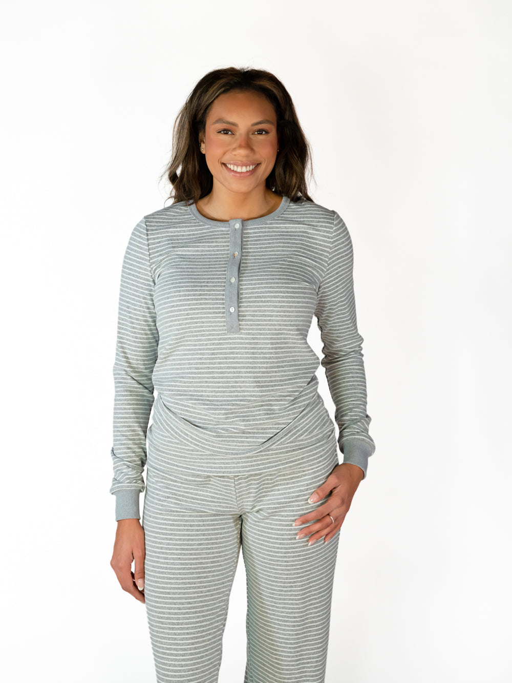 Striped Tall Pajama Top