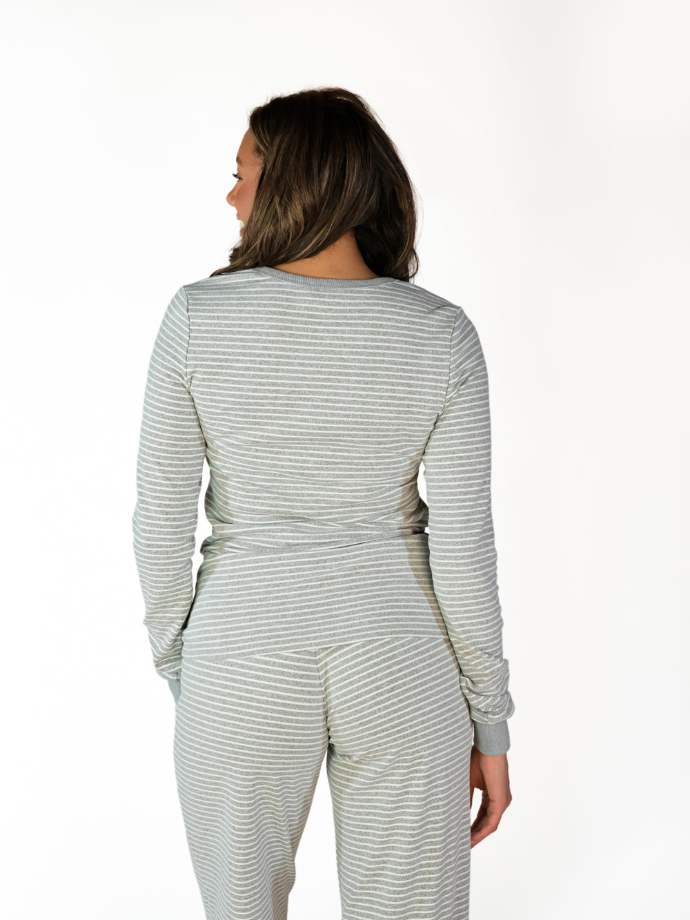 Striped Tall Pajama Top