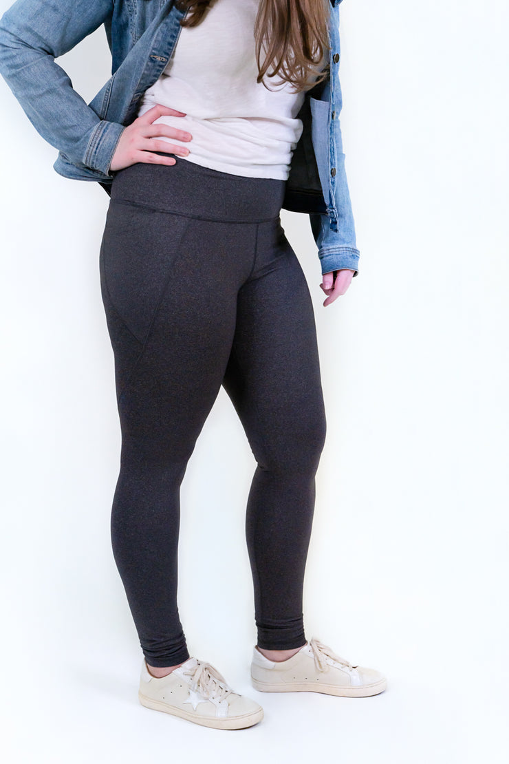 Essential Athletic Tall Legging - Heathered Grey