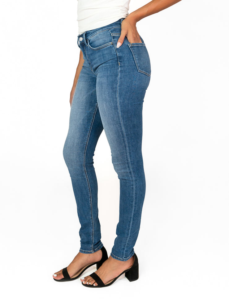 Medium wash skinny jeans for tall women 36" inseam