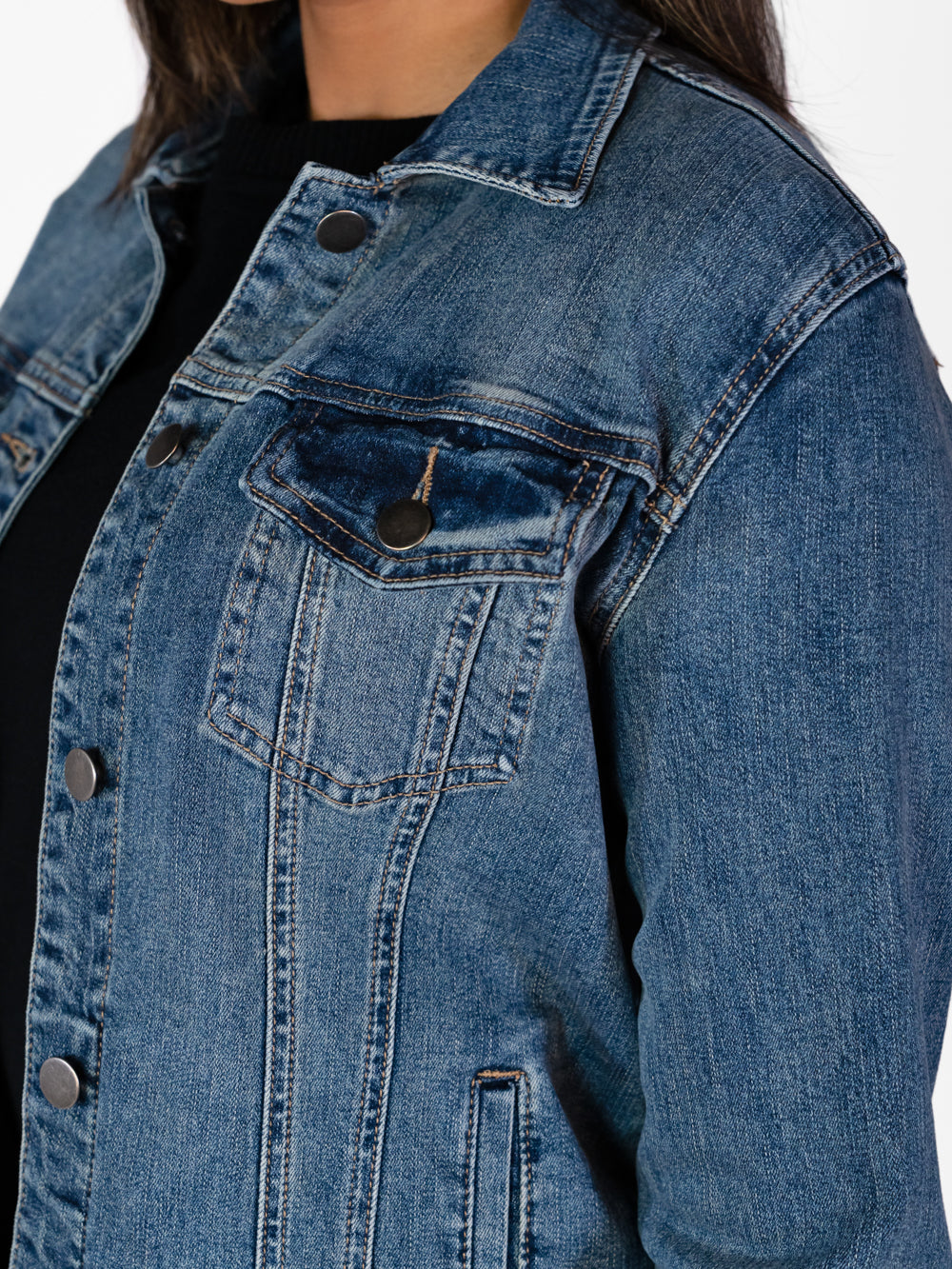 Hollis Tall Jean Jacket - Medium Dark Wash