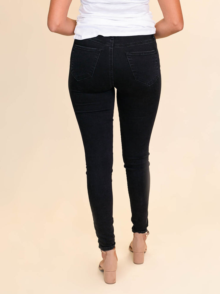 36" inseam skinny black jeans for tall women