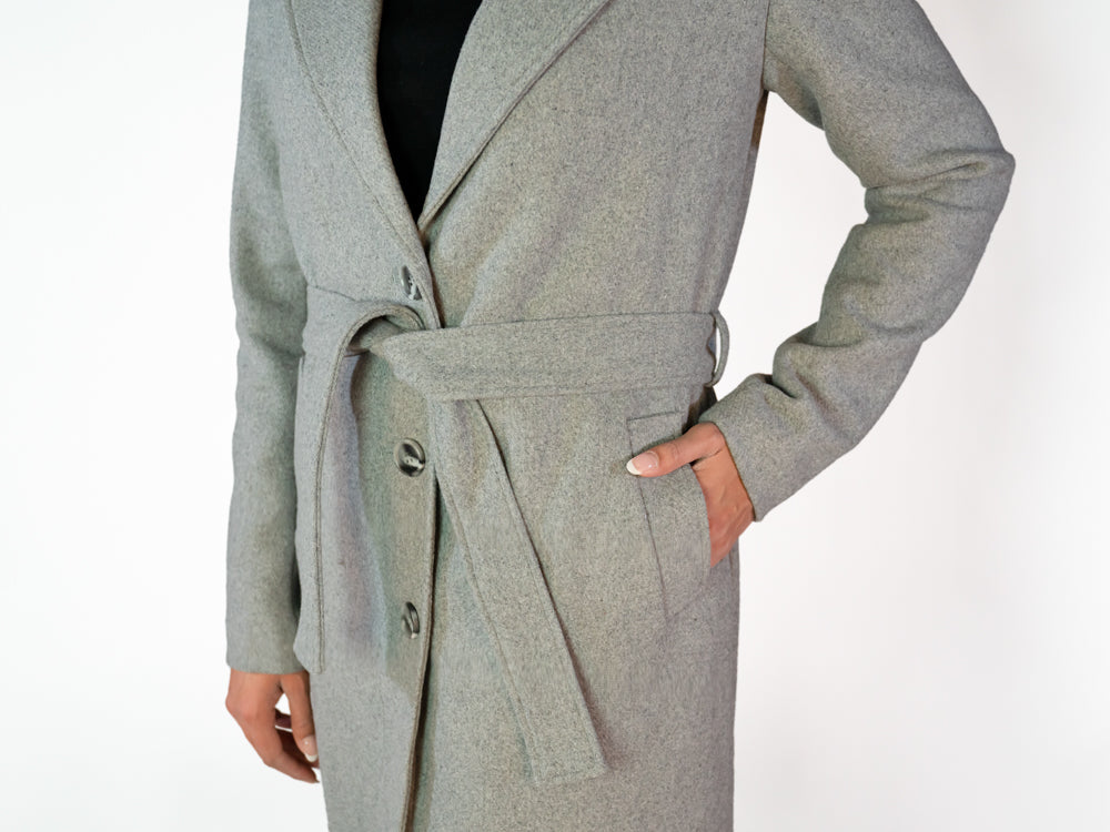 Belted Winter Coat for Tall Women