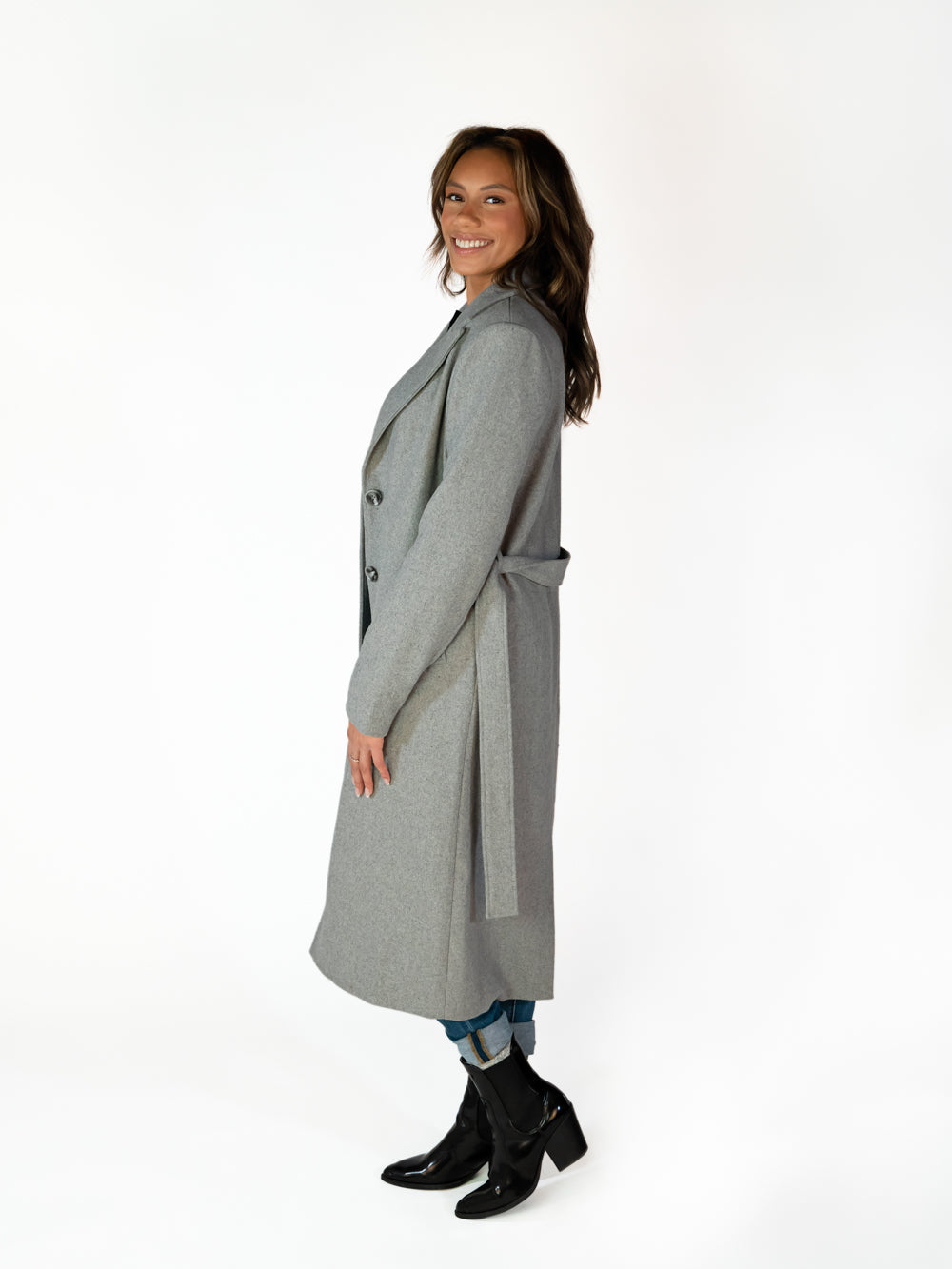 Amalli Talli Belted Wool Blend Tall Dress Coat - Final Sale