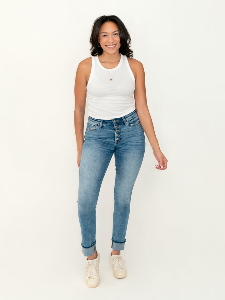 button fly jeans for tall women
