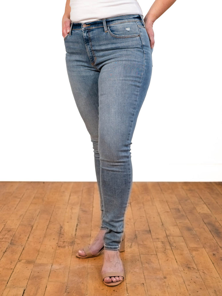 Long Inseam Skinny Jeans for Tall Curvy Women