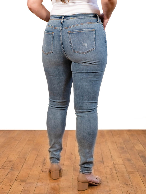 Light Wash Tall Curvy Skinny Jeans